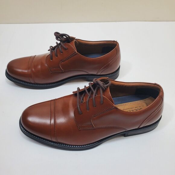 Dockers Men's Garfield Dress Oxford Shoes Size 9.5W Brown/Tan NEW - Picture 3 of 12